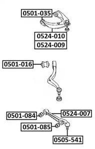 Сайлентблок asva ASVA 0501-035