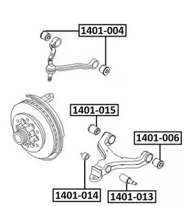 Сайлентблок ASVA 1401-013