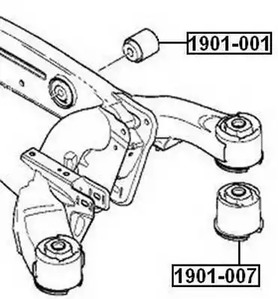 Сайлентблок рычага подвески ASVA 1901-007