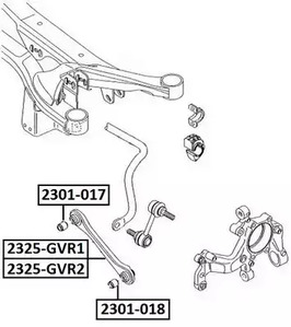 Сайлентблок рычага подвески ASVA 2301-017
