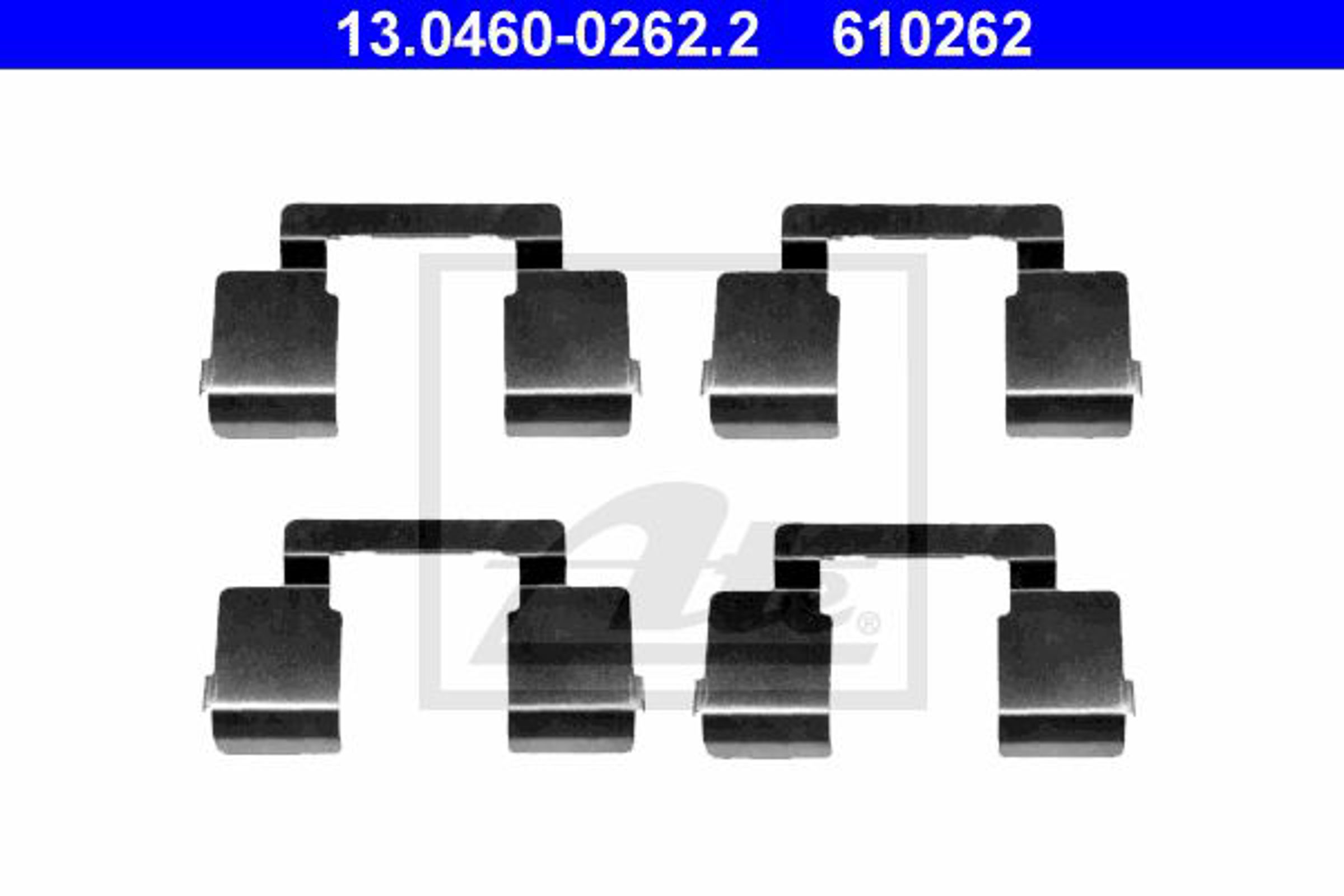 Комплект монтажный тормозных колодок ATE 13.0460-0262.2