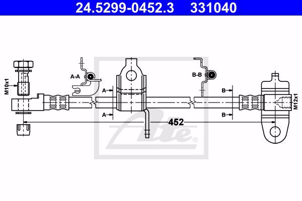 Шланг тормозной ATE 24-5299-0452-3
