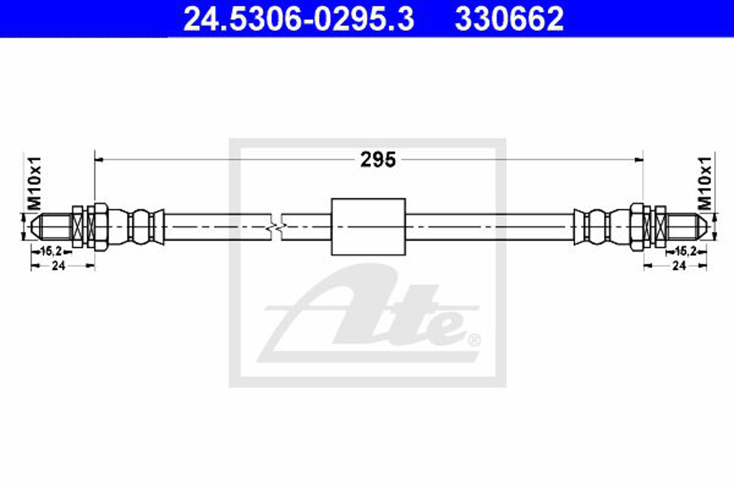 Шланг тормозной ATE 24.5306-0295.3