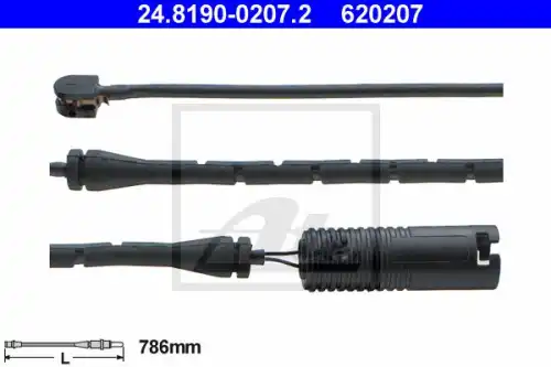 Тормозной датчик износа колодок ATE 24.8190-0207.2