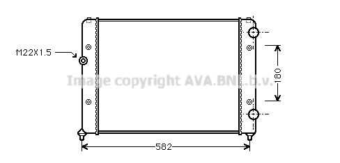 Радиатор охлаждения двигателя AVA QUALITY COOLING VNA2119