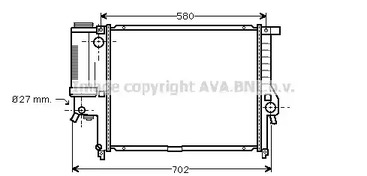 Радиатор охлаждения двигателя AVA QUALITY COOLING BW2140
