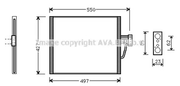 Конденсатор кондиционера AVA QUALITY COOLING BW5213