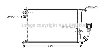 Радиатор охлаждения двигателя AVA QUALITY COOLING CN2142