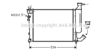Радиатор охлаждения двигателя AVA QUALITY COOLING CNA2154
