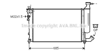 Радиатор охлаждения двигателя AVA QUALITY COOLING CNA2155