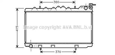 Радиатор охлаждения двигателя AVA QUALITY COOLING DN2094