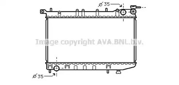 Радиатор охлаждения двигателя AVA QUALITY COOLING DN2174