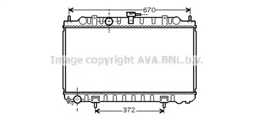 Радиатор охлаждения двигателя AVA QUALITY COOLING DN2245