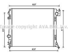 Радиатор системы охлаждения AVA QUALITY COOLING DN2424