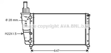 Радиатор охлаждения двигателя AVA QUALITY COOLING FTA2140