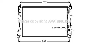 Радиатор охлаждение двигателя AVA QUALITY COOLING FTA2359