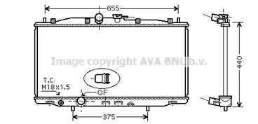 Радиатор охлаждения двигателя AVA QUALITY COOLING HD2170