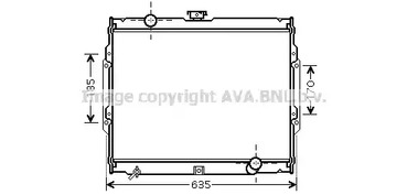 Радиатор охлаждения двигателя AVA QUALITY COOLING HY2108