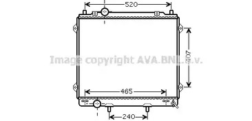 Радиатор системы охлаждения AVA QUALITY COOLING HY2163