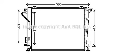 Радиатор охлаждения двигателя AVA QUALITY COOLING HY2171