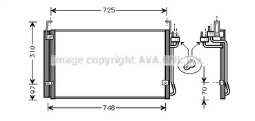Конденсатор кондиционера AVA QUALITY COOLING HY5071D