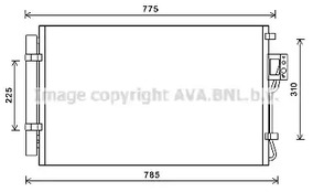 Конденсатор кондиционера AVA QUALITY COOLING HY5311D