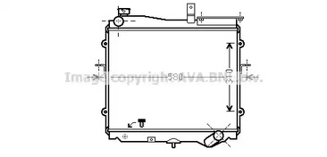 Радиатор охлаждение двигателя AVA QUALITY COOLING KA2024