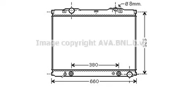 Радиатор охлаждение двигателя AVA QUALITY COOLING KA2056