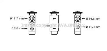 Расширительный клапан кондиционера AVA QUALITY COOLING MS1094