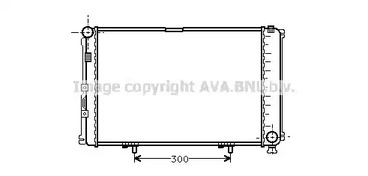 Радиатор охлаждения двигателя AVA QUALITY COOLING MS2078