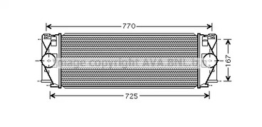Интеркулер AVA QUALITY COOLING MS4396
