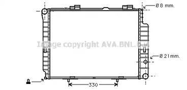 Радиатор охлаждения двигателя AVA QUALITY COOLING MSA2191
