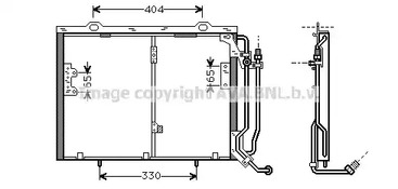 Конденсатор кондиционера AVA QUALITY COOLING MSA5245