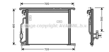 Конденсатор кондиционера AVA QUALITY COOLING MSA5280