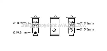 Расширительный клапан кондиционера AVA QUALITY COOLING MT1250