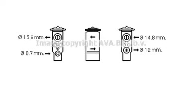 Расширительный клапан кондиционера AVA QUALITY COOLING MT1253