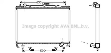 Радиатор системы охлаждения двигателя AVA QUALITY COOLING MT2163
