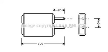 Радиатор отопителя AVA QUALITY COOLING MZ6124