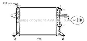 Радиатор охлаждения двигателя AVA QUALITY COOLING OL2257