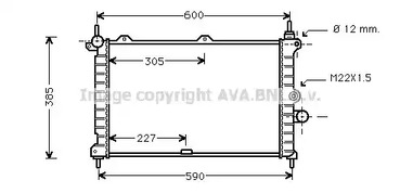 Радиатор системы охлаждения AVA QUALITY COOLING OL2266