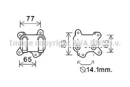 Радиатор масляный AVA QUALITY COOLING OL3581