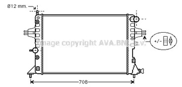 Радиатор охлаждения двигателя AVA QUALITY COOLING OLA2254