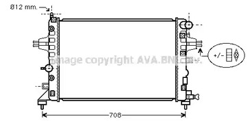 Радиатор охлаждения двигателя AVA QUALITY COOLING OLA2362