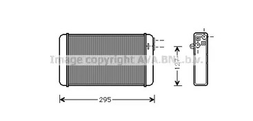 Теплообменник отопления салона AVA QUALITY COOLING OLA6116