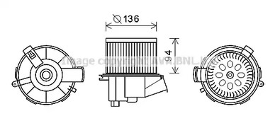 Двигатель вентилятора AVA QUALITY COOLING PE8387