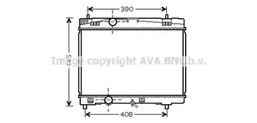 Радиатор охлаждения двигателя AVA QUALITY COOLING TOA2357