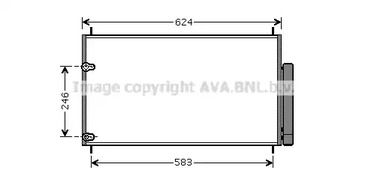 Конденсатор кондиционера AVA QUALITY COOLING TOA5405D