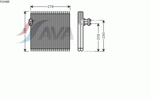 Испаритель кондиционера AVA QUALITY COOLING TOV485