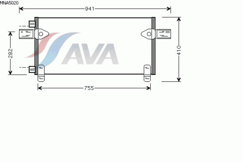Радиатор кондиционера AVA QUALITY COOLING MNA5020