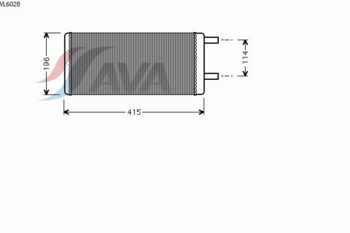Радиатор отопителя кабины AVA QUALITY COOLING VL6028
